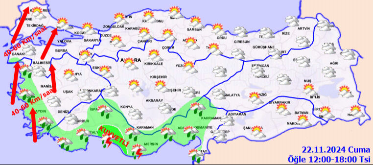 Meteoroloji 22 Kasım hava raporunu açıkladı! 7 il için kar, İstanbul için sağanak uyarısı - 3. Resim