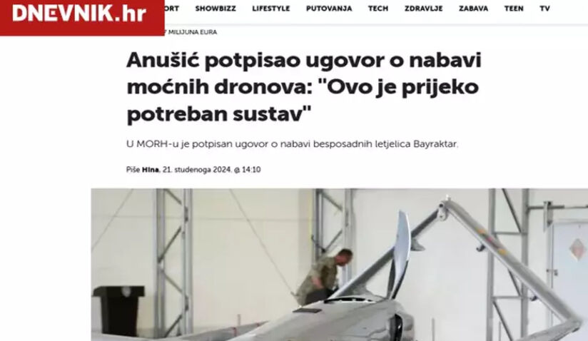 Hırvat basınından Türk İHA'larına övgü: Çin ve ABD'nin gerçekleştiremediği olağanüstü bir başarı - 4. Resim