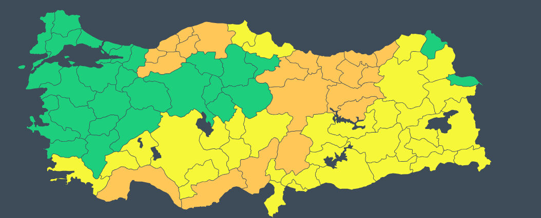 Meteoroloji ve AFAD yarın için alarma geçti! 55 il sarı-turuncu kodla uyarıldı, kuvvetle geliyor - 1. Resim