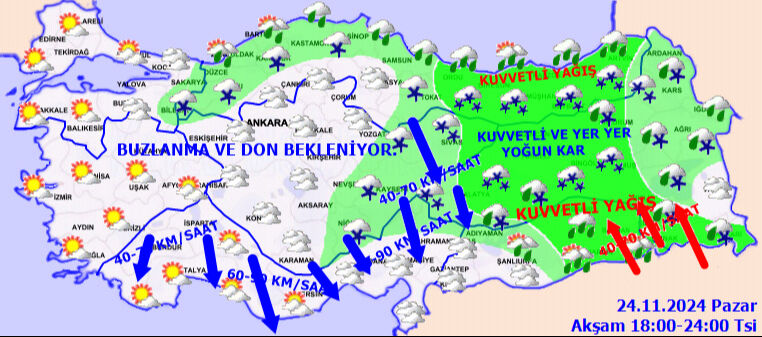 Meteoroloji ve AFAD yarın için alarma geçti! 55 il sarı-turuncu kodla uyarıldı, kuvvetle geliyor - 4. Resim