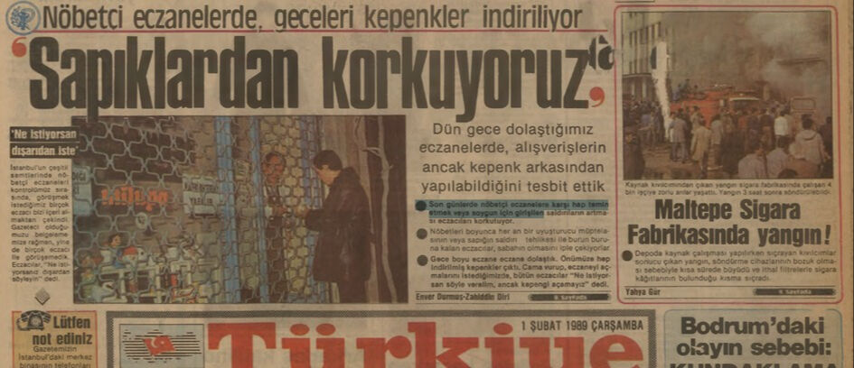 BİR ZAMANLAR TÜRKİYE — Uyuşturucu bağımlıları eczane soyuyor! (1 Şubat 1989) - 1. Resim