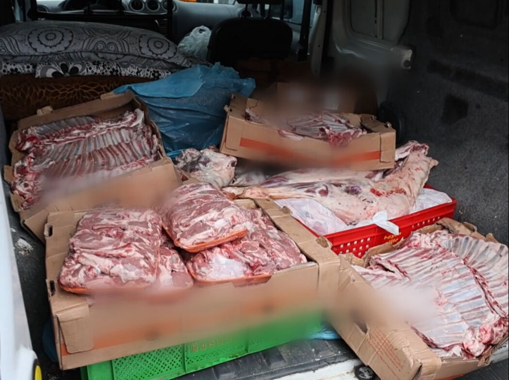 Mersin'de yardım için duran jandarma sağlıksız ortamda 235 kilogram et ele geçirdi - 2. Resim