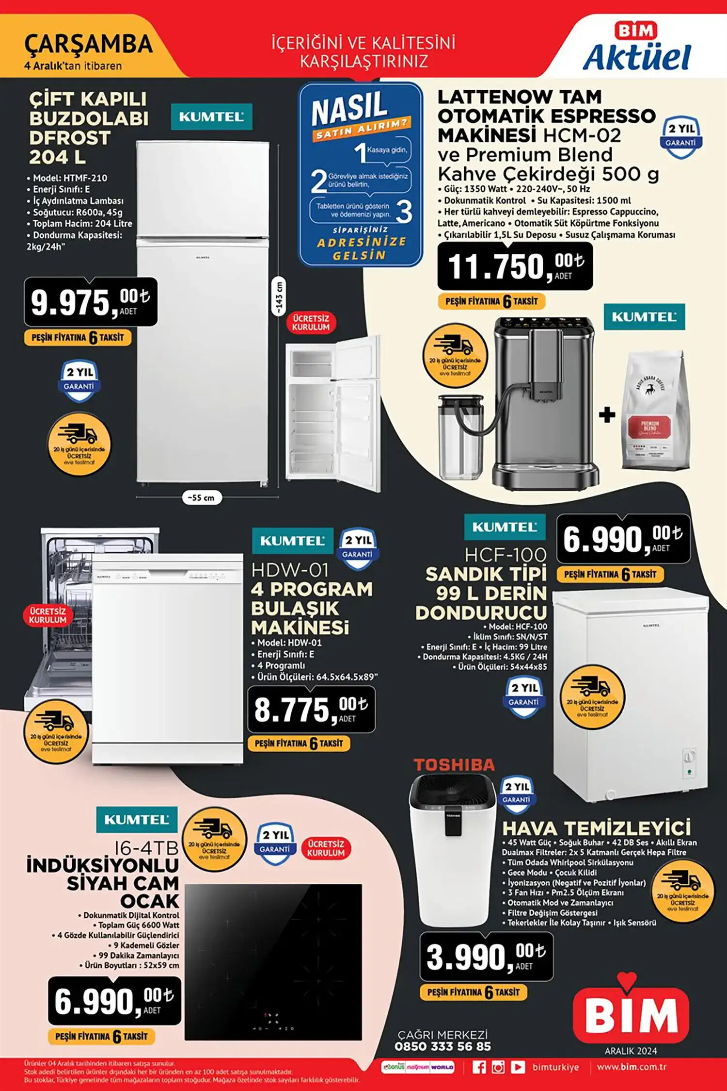3 Aralık 2024 BİM Aktüel kataloğu: Buzdolabı, bulaşık makinesi ve daha fazlası - 3. Resim