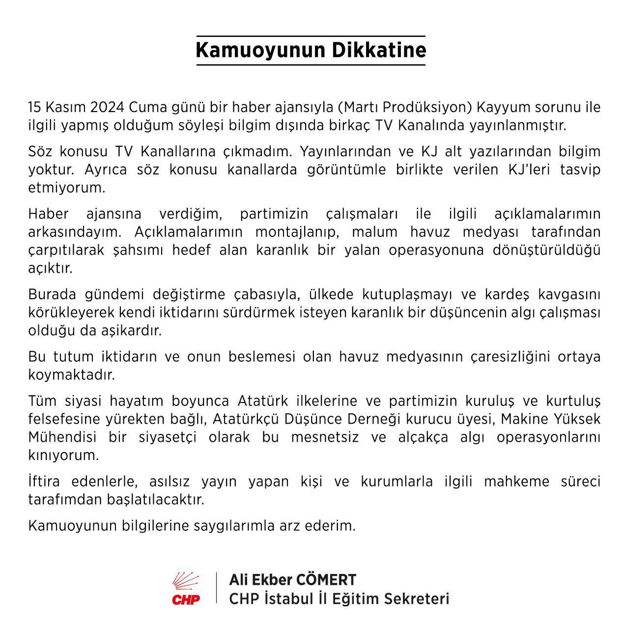 CHP'li Ali Ekber C&ouml;mert konuk olduğu PKK kanalında T&uuml;rkiye Cumhuriyeti hakkında skandal ifadeler - 6. Resim