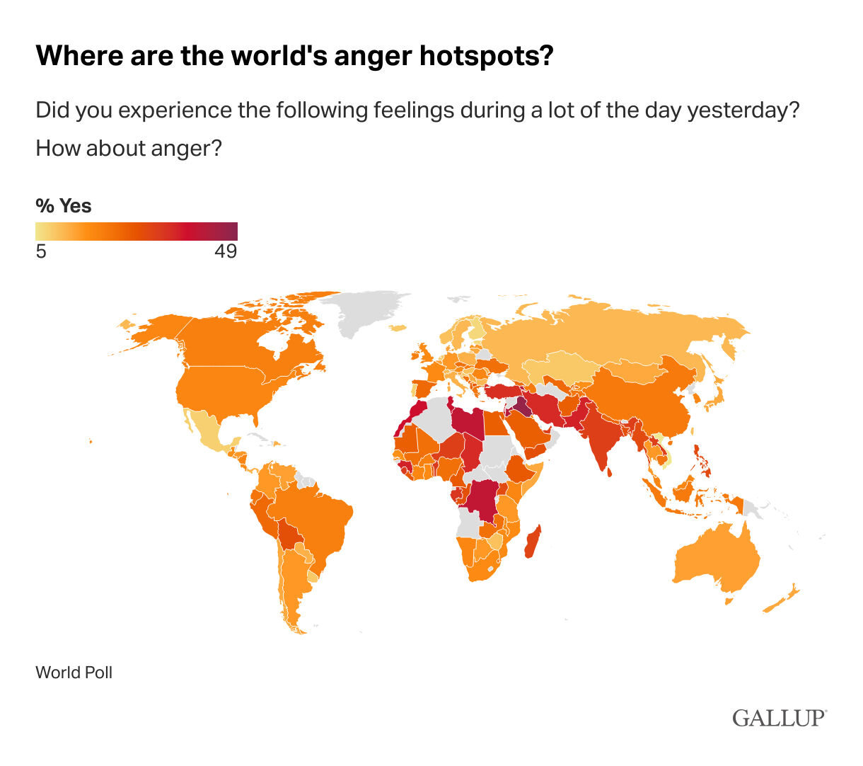 D&uuml;nyanın en sinirli &uuml;lkeleri a&ccedil;ıklandı! Listede T&uuml;rkiye'nin durumu şaşırttı - 1. Resim