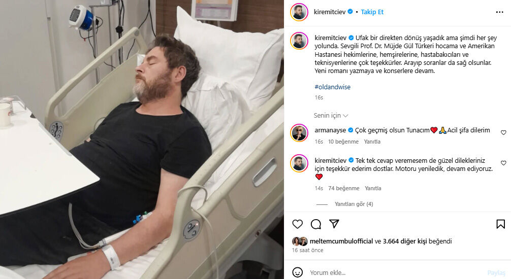 Tuna Kiremitçi hastanelik oldu! Son sağlık durumunu sosyal medyadan duyurdu - 1. Resim