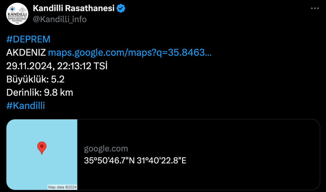 Antalya'da fay hattı var mı, nereden geçiyor? Antalya'da 29 Kasım'da 4.8 büyüklüğünde deprem meydana geldi! - 1. Resim