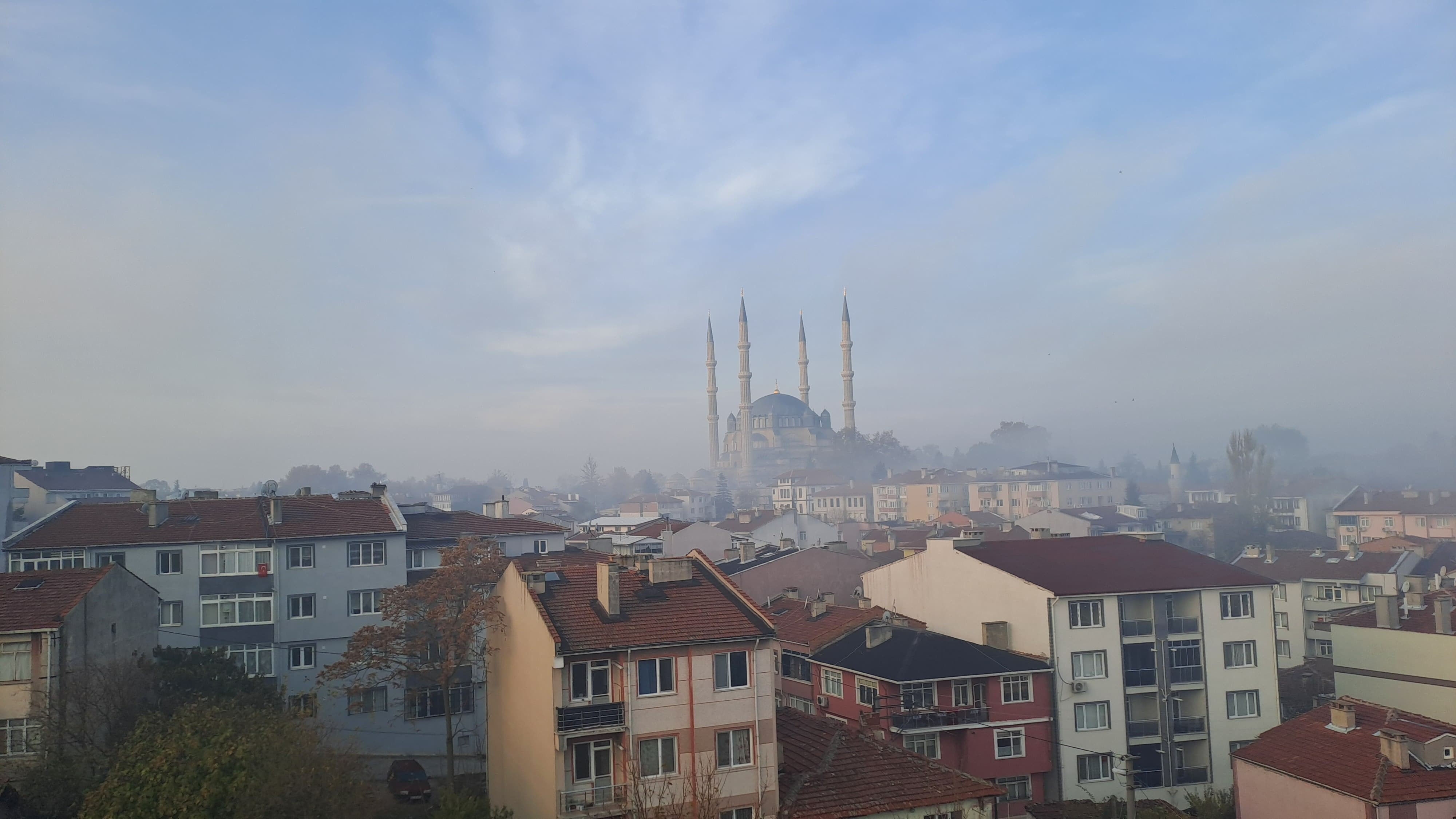 Edirne'de sis Selimiye Camii'ni kaybetti Edirne'de Selimiye Camii'nin kaybetti - 2. Resim