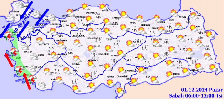 Meteoroloji'den kuvvetli sağanak, fırtına ve kar uyarısı! Saat verildi, seferler bir bir iptal ediliyor - 9. Resim