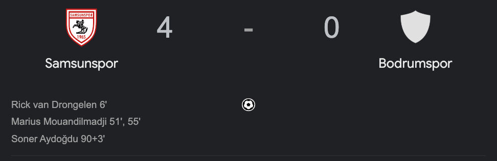 Samsunspor-Bodrumspor maçı kaç kaç bitti?   Samsunspor-Bodrumspor maçı kaç kaç bitti?   - 1. Resim