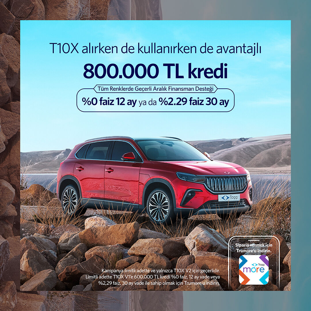 Togg'dan sene sonuna özel indirim! 800 bin TL’ye sıfır faiz - 1. Resim