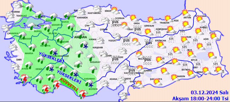 Meteoroloji saat vererek uyardı! Ege ve İç Anadolu'ya kar geliyor, işte o iller - 3. Resim