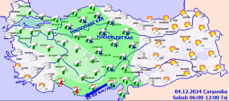 Meteoroloji saat vererek uyardı! Ege ve İç Anadolu'ya kar geliyor, işte o iller - 6. Resim