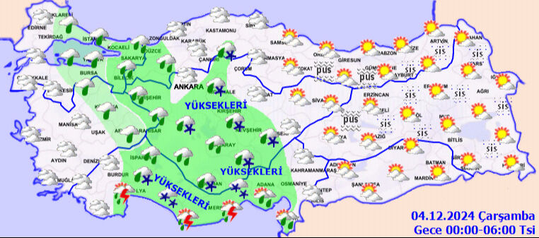 Meteoroloji saat vererek uyardı! Ege ve İç Anadolu'ya kar geliyor, işte o iller - 5. Resim
