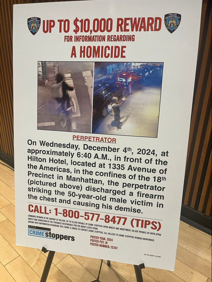 ABD'de ünlü CEO'ya suikast! Brian Thompson'ı öldüren saldırganın başına ödül koyuldu - 3. Resim