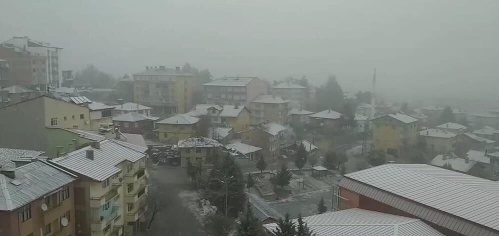 Meteoroloji uyarmıştı, Çankırı'da kar başladı - 1. Resim