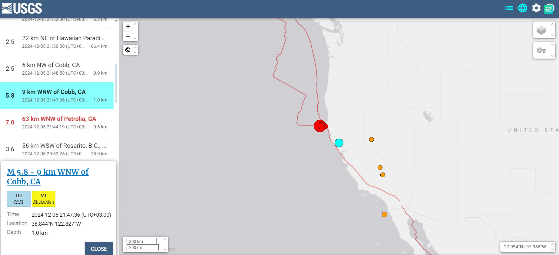 ABD Kaliforniya'da 7.0 şiddetinde deprem meydana geldi - 2. Resim