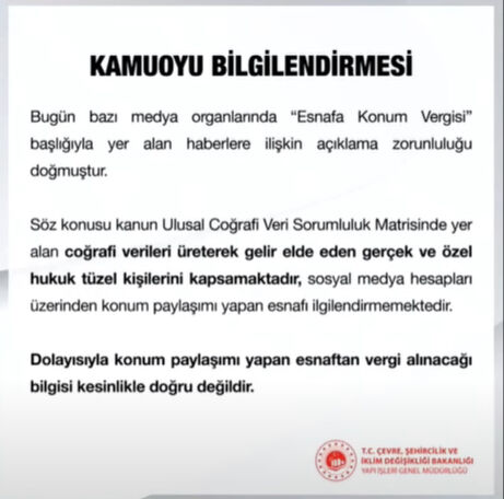 Esnafa konum vergisi mi geliyor? Resmi açıklama yapıldı! - 1. Resim