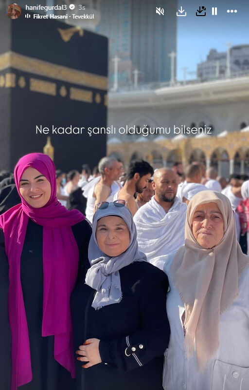 Hanife Gürdal Umre'ye gitti! Tesettürlü pozu gündem oldu - 3. Resim