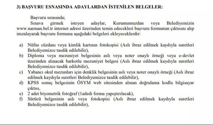 İki belediye peş peşe açıkladı! 60 KPSS puanı ile çok sayıda alım yapılacak - 3. Resim
