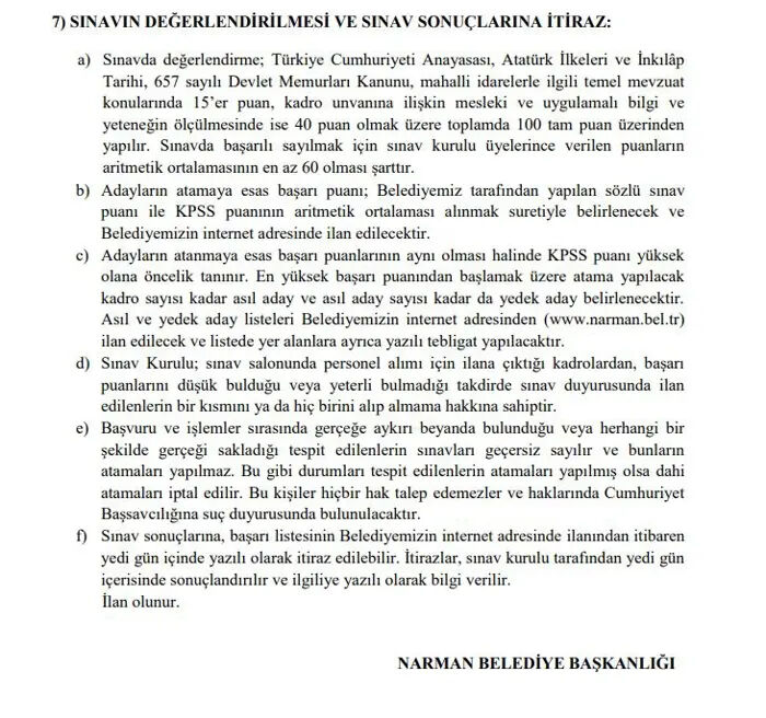 İki belediye peş peşe açıkladı! 60 KPSS puanı ile çok sayıda alım yapılacak - 6. Resim