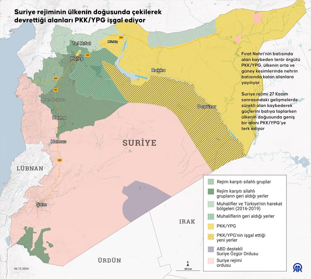 Suriye'de tarihi günler! Hama'yı ele geçiren muhalifler adım adım Şam'a ilerliyor - 1. Resim