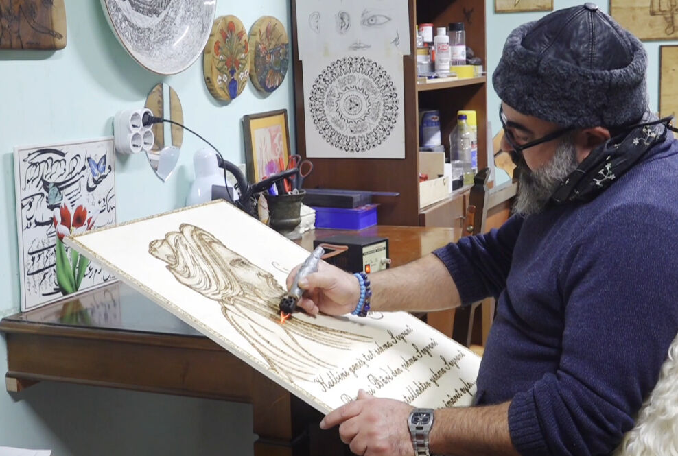 Fransa'dan ezan sesi duymak için döndü! Kayseri'de ahır olarak kullanılan konağı sanat atölyesine dönüştürdü - 4. Resim