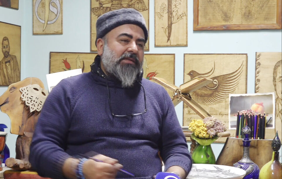 Fransa'dan ezan sesi duymak için döndü! Kayseri'de ahır olarak kullanılan konağı sanat atölyesine dönüştürdü - 2. Resim