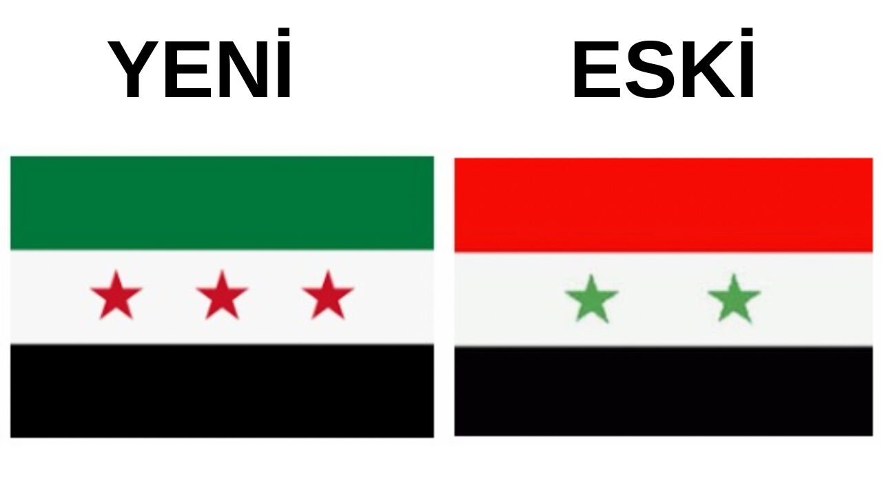 Suriye bayrağı değişti! Yeni Suriye bayrağı neyi simgeliyor, anlamı nedir? Suriye bayrağı değişti! Yeni Suriye bayrağı neyi simgeliyor, anlamı nedir? - 1. Resim