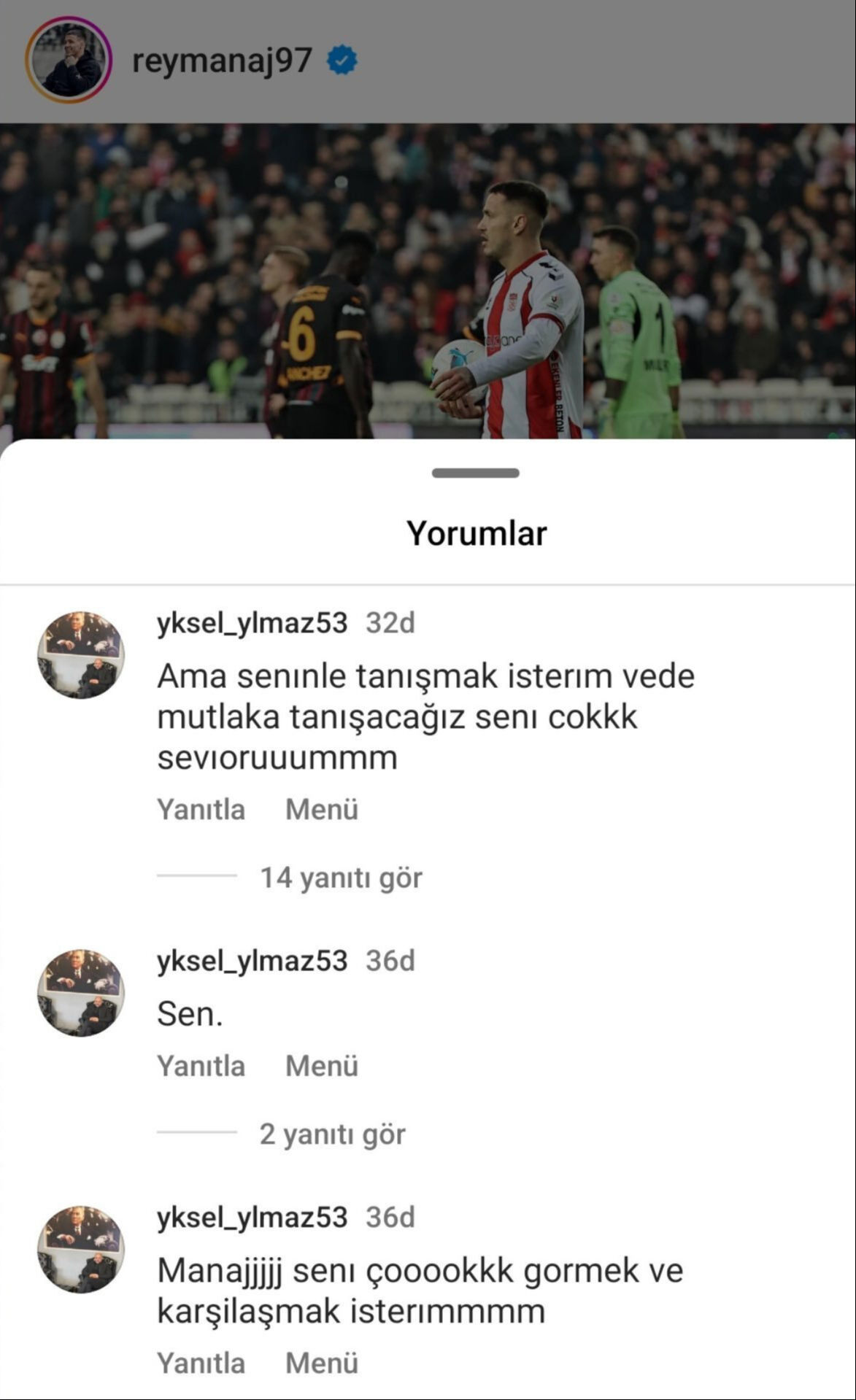 Barış Alper Yılmaz'ın babasından Ray Manaj'a çok sert tepki! Yüksel Yılmaz: Seninle mutlaka tanışacağız - 4. Resim