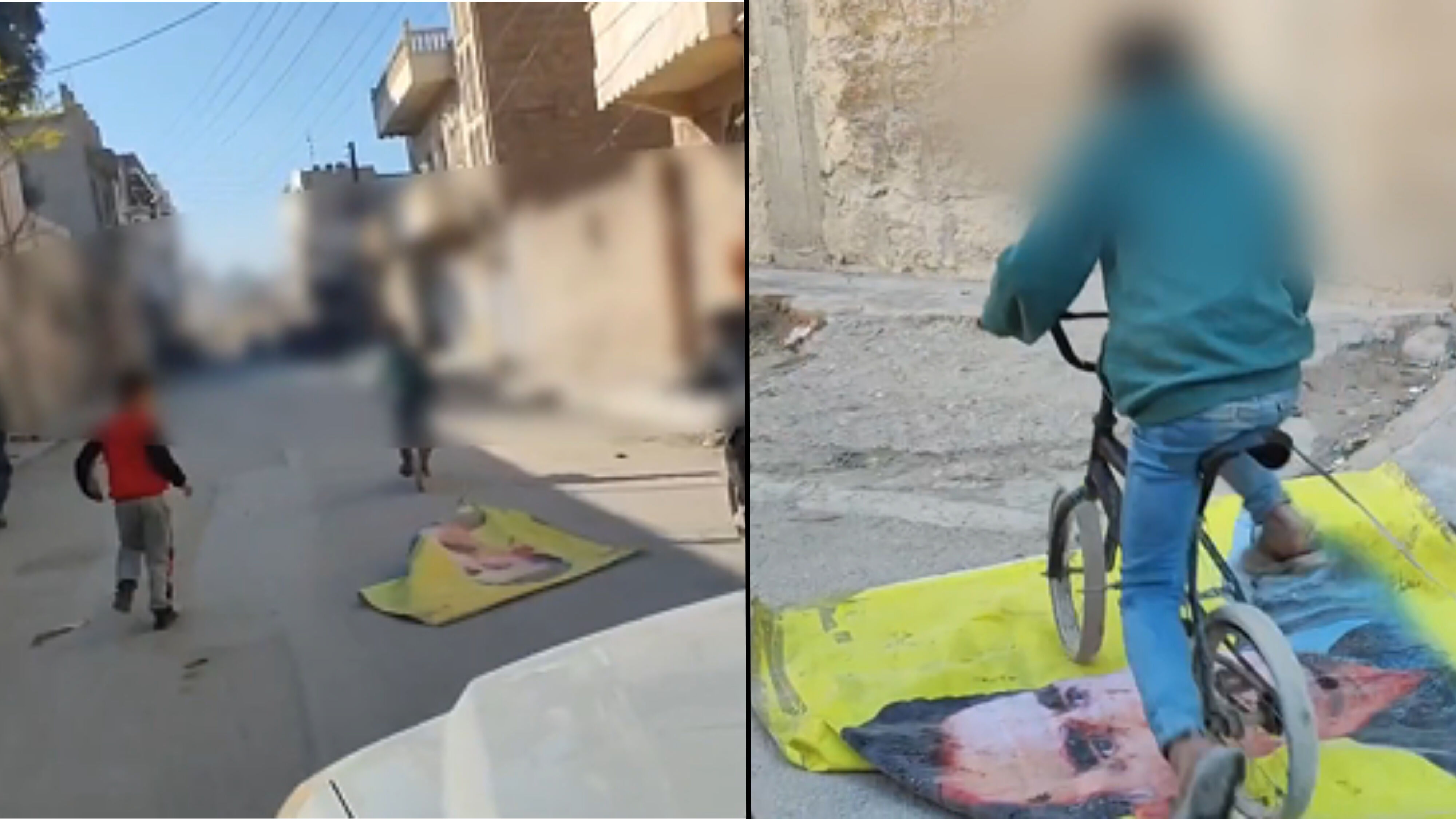 Menbiç PKK/YPG işgalinden kurtuldu, çocuklar terör örgütü elebaşı Abdullah Öcalan'ın posterlerini yerlerde sürükledi Menbiç PKK/YPG işgalinden kurtuldu, çocuklar terör örgütü elebaşı Abdullah Öcalan'ın posterlerini yerlerde sürükledi - 1. Resim