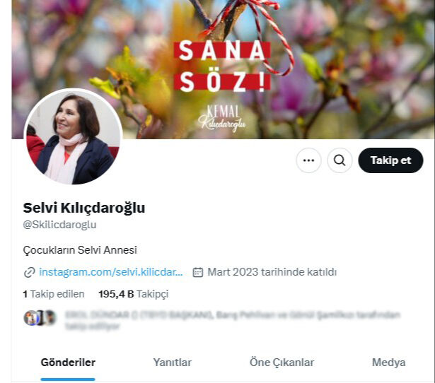 Kemal Kılıçdaroğlu'nun eşi Selvi Kılıçdaroğlu CHP'yi sildi! Dikkat çeken değişiklik Kemal Kılıçdaroğlu'nun eşi Selvi Kılıçdaroğlu CHP'yi sildi! Dikkat çeken değişiklik - 1. Resim