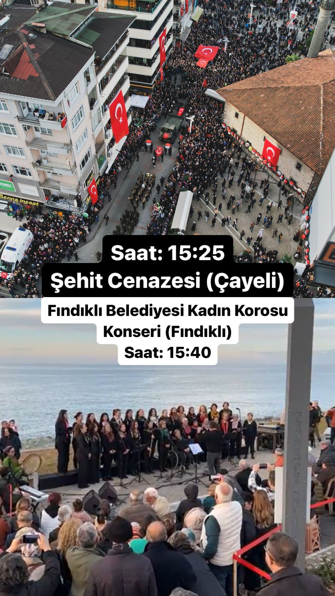 Şehit cenazesi sırasında konserli anıt açılışı yaptılar - 1. Resim