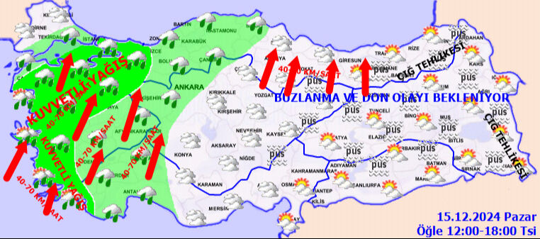Meteoroloji'den kar, sağanak, fırtına ve çığ uyarısı! Birçok il alarm verdi, kuvvetle geliyor - 4. Resim