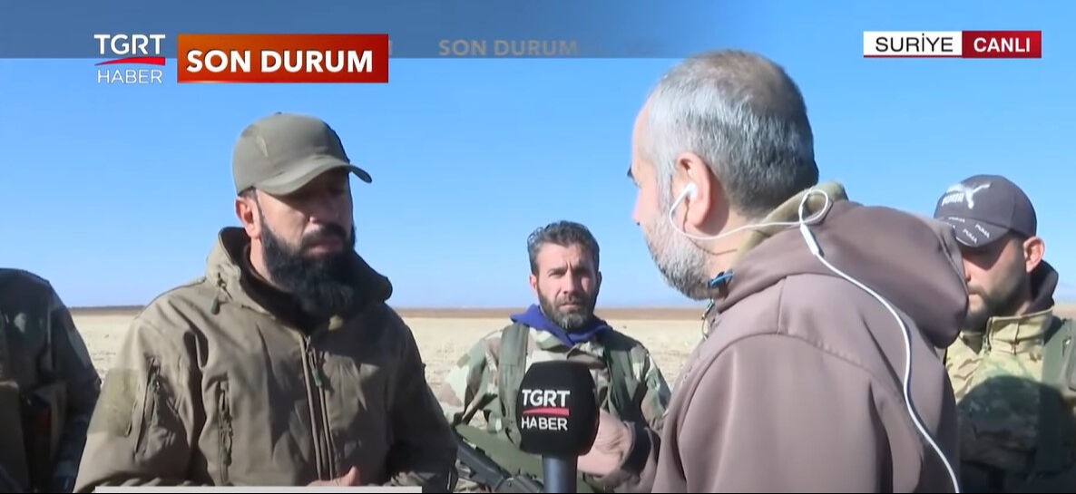 Sultan Abdülhamit Tümeni Komutanı Ömer Abdullah - Türkiye gazetesi muhabiri Yılmaz Bilgen