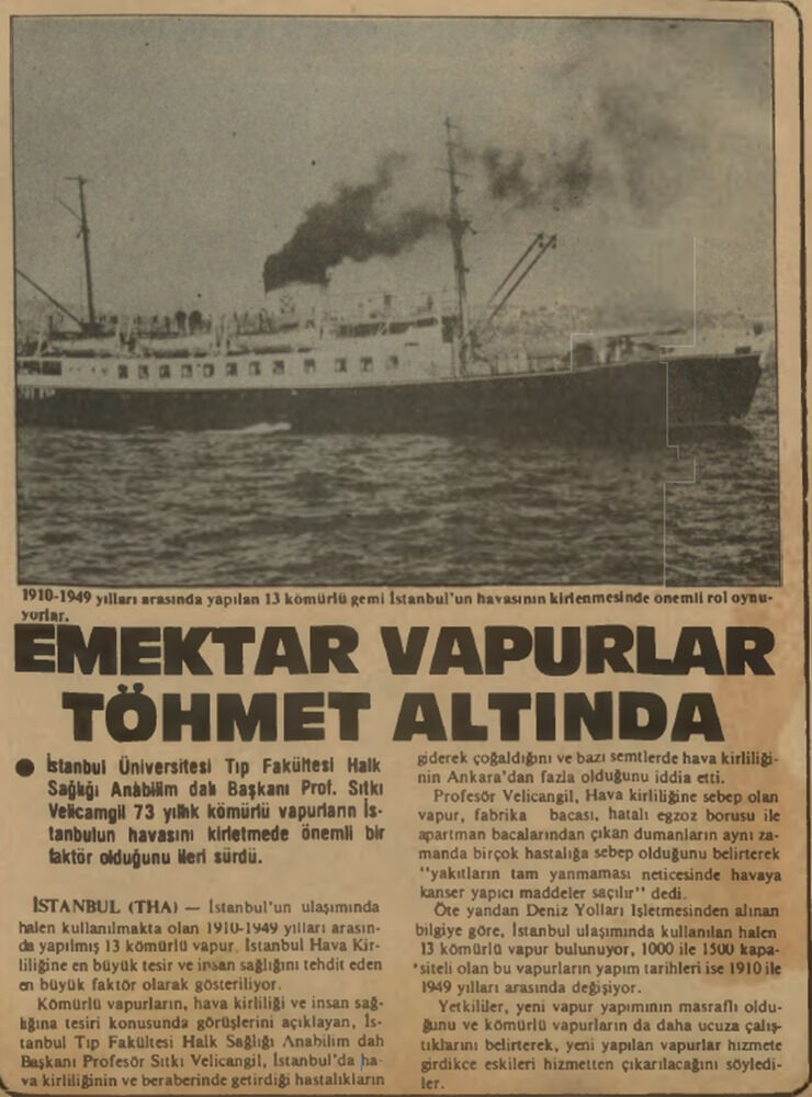 BİR ZAMANLAR TÜRKİYE — Bizi bu vapurlar hasta etti! (30 Mayıs 1983) BİR ZAMANLAR TÜRKİYE — Bizi bu vapurlar hasta etti! (30 Mayıs 1983) - 1. Resim