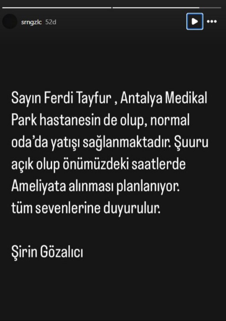 Yeğeni duyurdu! Ferdi Tayfur'dan üzen haber Yeğeni duyurdu! Ferdi Tayfur'dan üzen haber - 3. Resim