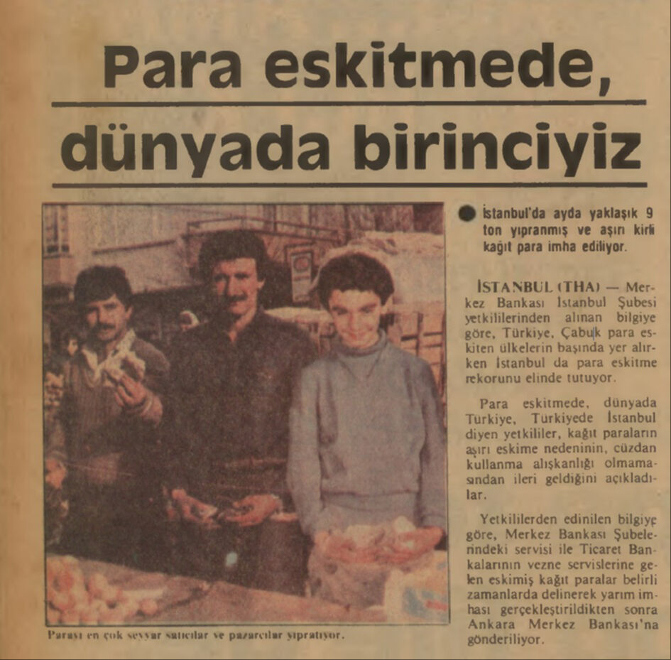BİR ZAMANLAR TÜRKİYE — Millî sporumuz para eskitme! (17 Mart 1983) BİR ZAMANLAR TÜRKİYE — Millî sporumuz para eskitme! (17 Mart 1983) - 1. Resim