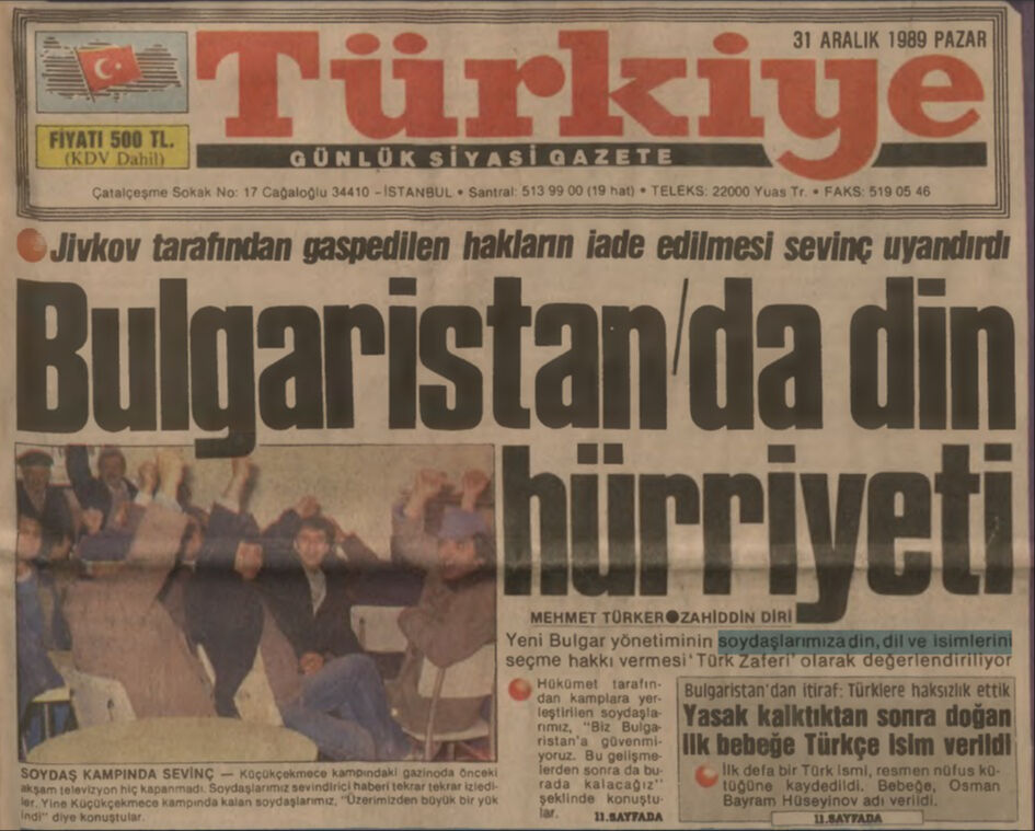 BİR ZAMANLAR TÜRKİYE — Diktatör gitti, artık çocuklarımıza Türkçe isim verebileceğiz! (31 Aralık 1989) - 1. Resim