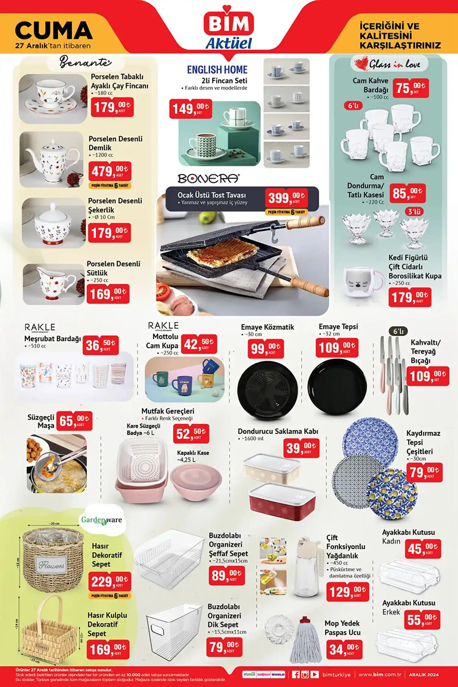 BİM 27 Aralık 2024 aktüel kataloğu: Paşabahçe ürünleri dikkat çekiyor - 4. Resim