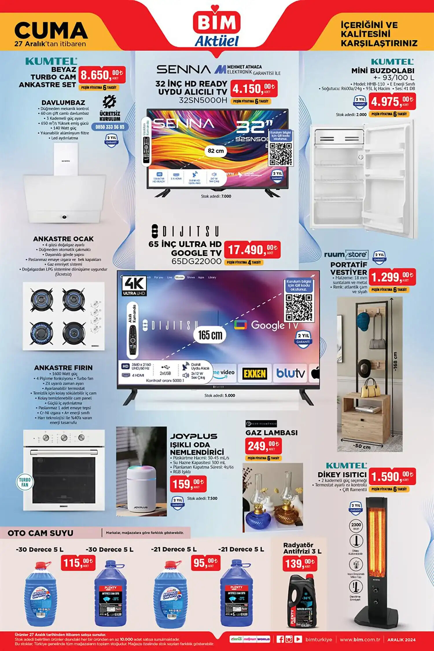 BİM 27 Aralık 2024 aktüel kataloğu: Paşabahçe ürünleri dikkat çekiyor - 1. Resim