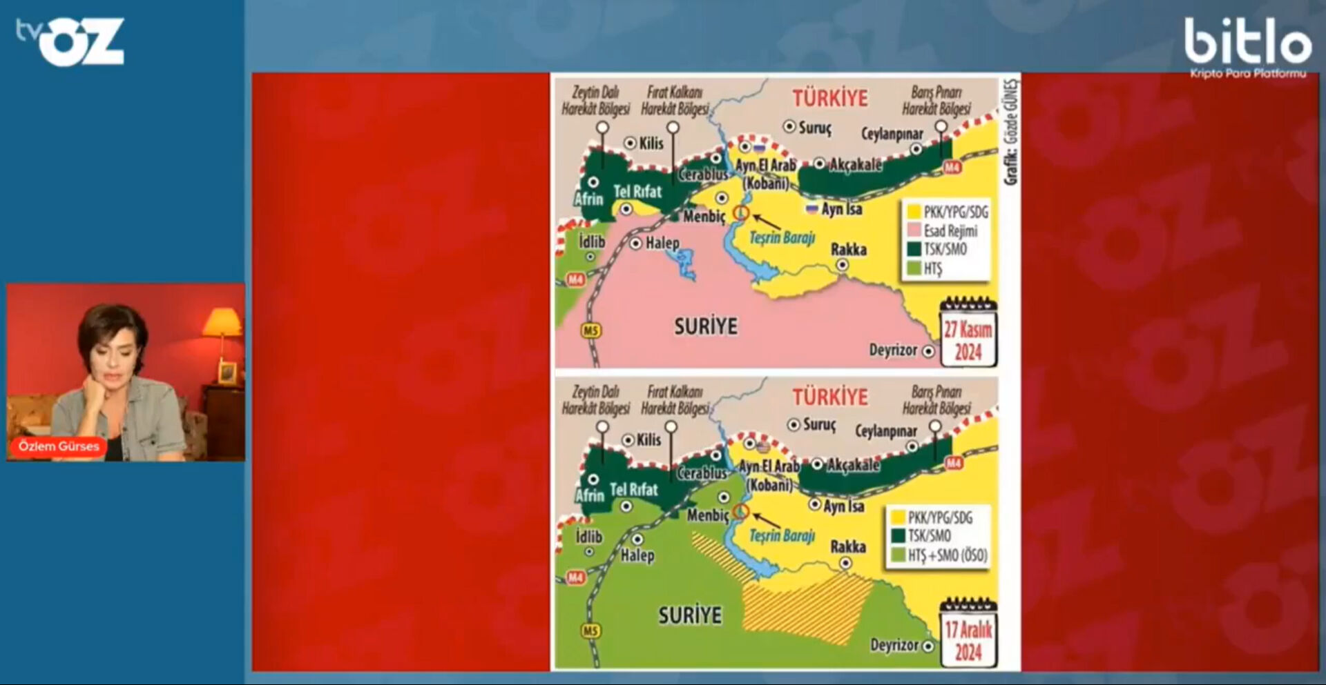 Mehmetçiği 'DEAŞ'a benzeten gazeteci Özlem Gürses gözaltına alındı Mehmetçiği 'DEAŞ'a benzeten gazeteci Özlem Gürses gözaltına alındı - 1. Resim