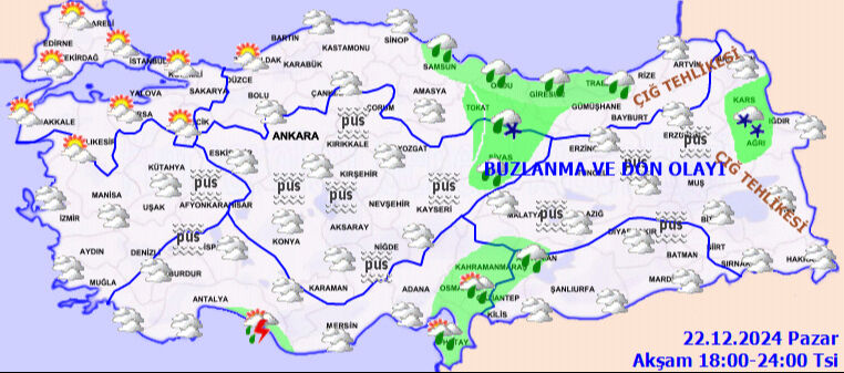 Meteoroloji'den kar, sağanak, fırtına ve çığ uyarısı! Birçok il alarm verdi, kuvvetle geliyor - 3. Resim