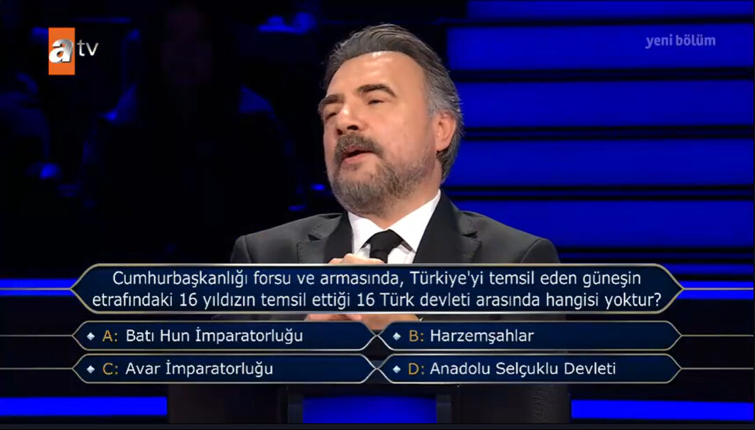 Milyoner'de tarihi gece! 1 milyon TL'lik 'Cumhurbaşkanlığı forsu' sorusunun cevabı - 1. Resim