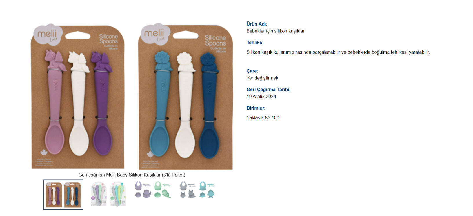 85 bin bebek kaşığı geri çağırıldı! Sebebi ise şaşkına çevirdi - 1. Resim