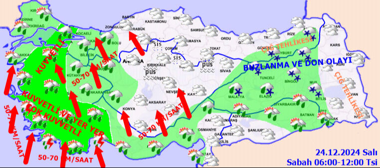 Meteoroloji İstanbul dahil çok sayıda ili uyardı! Saat verildi, kuvvetle geliyor - 5. Resim
