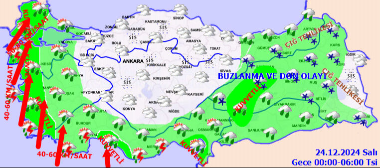 Meteoroloji İstanbul dahil çok sayıda ili uyardı! Saat verildi, kuvvetle geliyor - 4. Resim