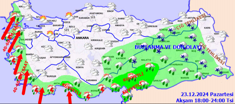 Meteoroloji İstanbul dahil çok sayıda ili uyardı! Saat verildi, kuvvetle geliyor - 3. Resim