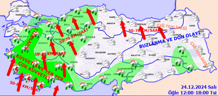 Meteoroloji İstanbul dahil çok sayıda ili uyardı! Saat verildi, kuvvetle geliyor - 6. Resim