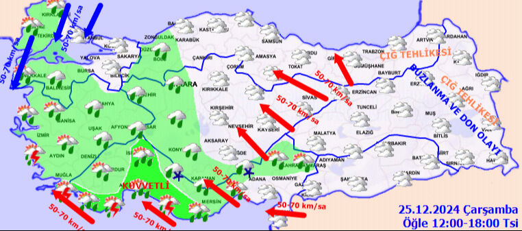 İstanbul'a kar geliyor! Çevre illeri kuşattı, Meteoroloji tarih vererek uyardı - 6. Resim